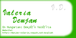 valeria demjan business card